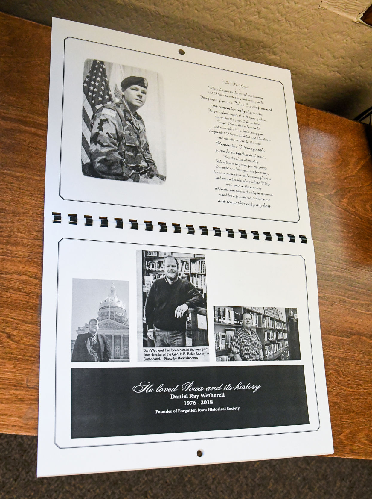 New calendar honors Wetherell